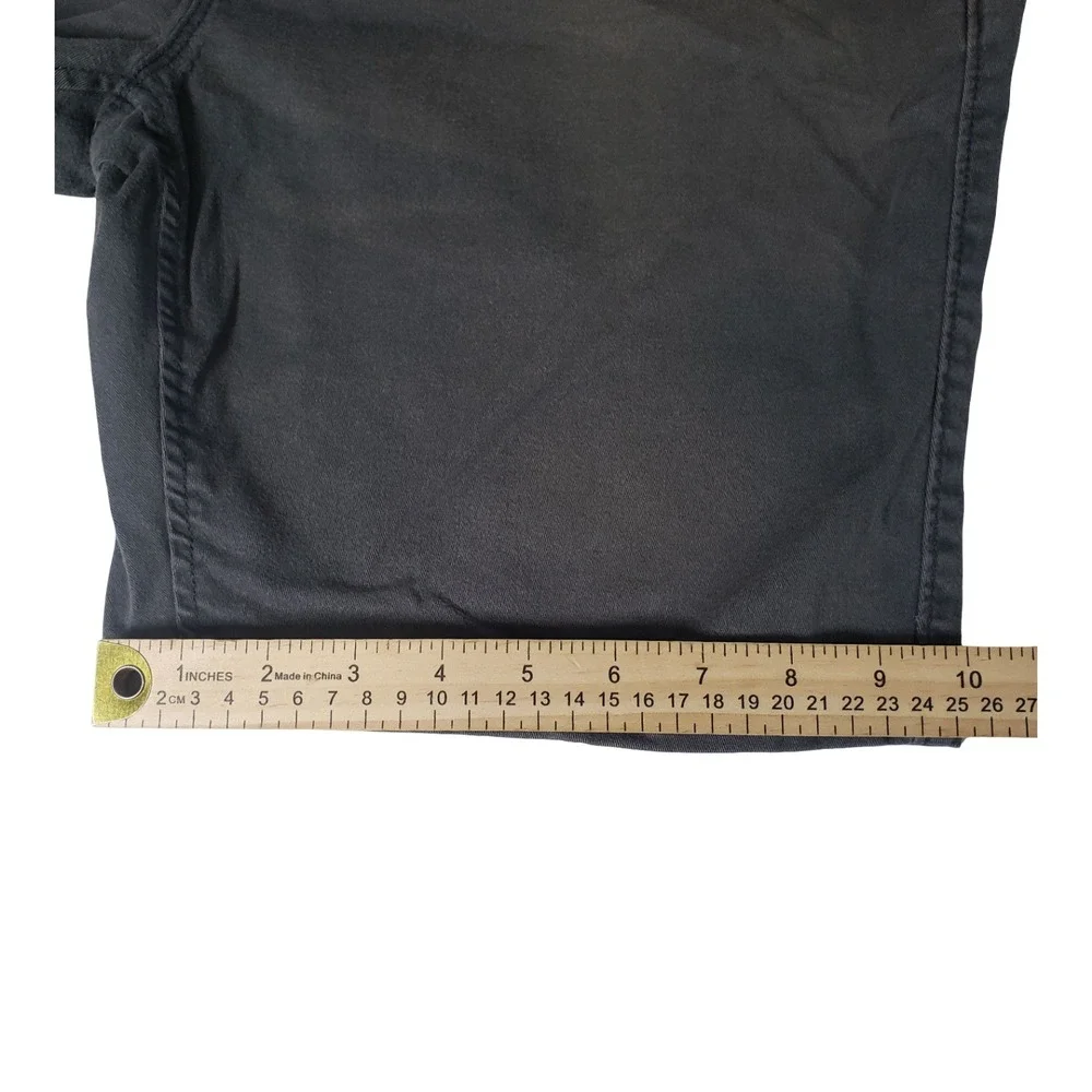 Arizona Jean Co Mens 34 Classic Fit Flex Chino Shorts Charcoal Gray Stretch 9in